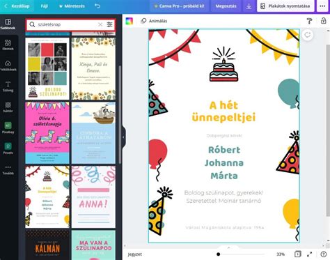 Poszter készítő sablonok