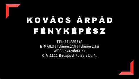 Névjegykártya sablonok különböző fotós szakmákhoz