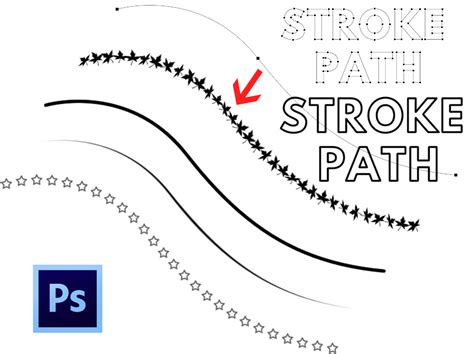 Photoshop stroke path diagram