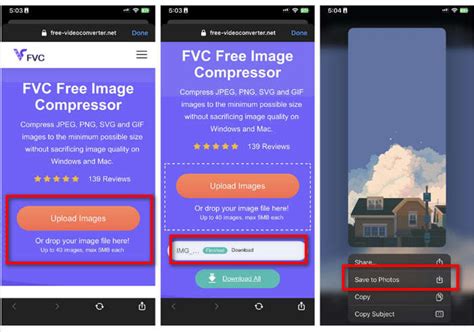 FVC Free Image Compressor és Upscaler felülete