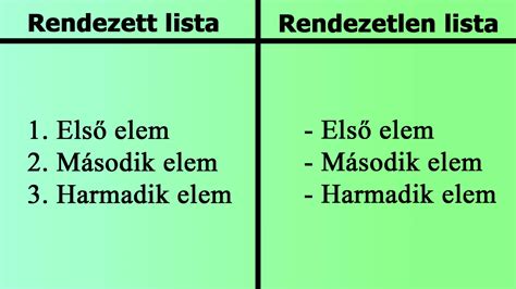 InDesign listák és felsorolások beállítása