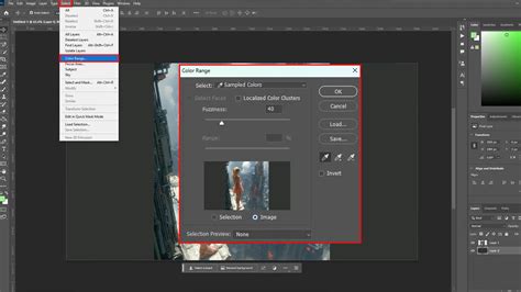 Photoshop Color Range és Focus Area