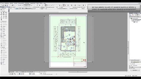 ARCHICAD tervlap és rajz beállítások