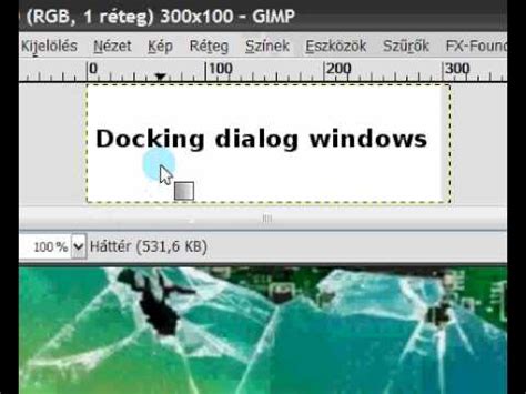GIMP Rétegek ablak