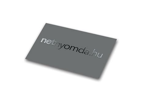 Spot UV lakkozású névjegykártya példa