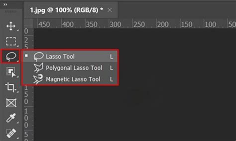 Photoshop Lasso Tool használata