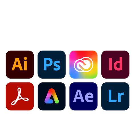 Adobe programcsalád logói