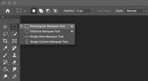Marquee Tool típusai