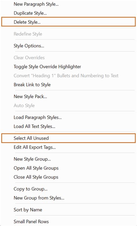 Karakter- és bekezdésstílusok panel az Illustratorban