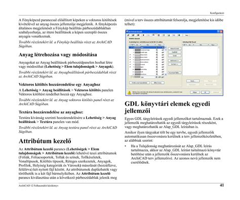Archicad anyagok és felületek kezelése