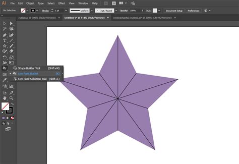 3D hatású csillag készítése Illustratorban