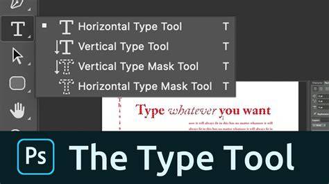 Photoshop Type Tool kiválasztása