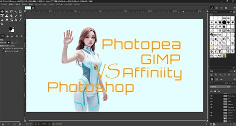Affinity Photo, GIMP és Photopea ikonok