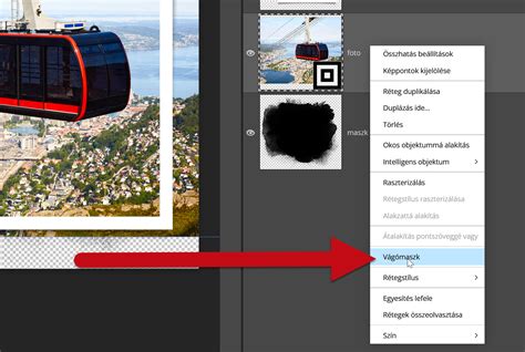 Vágómaszk használata Photoshopban