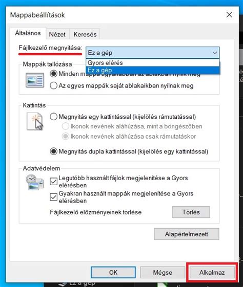 Windows Temp mappa megnyitása