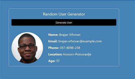 Random User Generator bővítmény használata