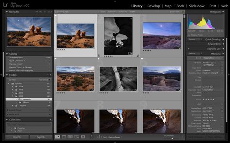Lightroom Library modul: Mappák és Gyűjtemények