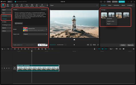 Képernyőkép a CapCut videószerkesztőről