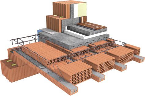 Porotherm födém szerkezeti metszete