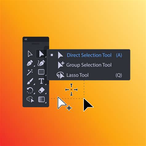 Illusztráció a Direct Selection Tool használatáról - pontok és útvonalak módosítása
