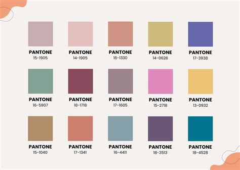 Pantone színpaletta összehasonlítás