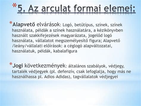 Vállalati arculat elemei