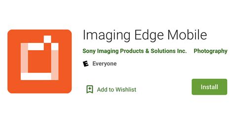 Sony Imaging Edge Mobile alkalmazás felület