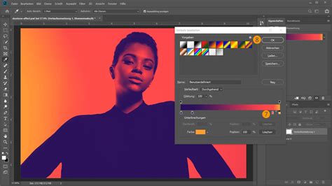 Duotone effekt beállítások Photoshopban