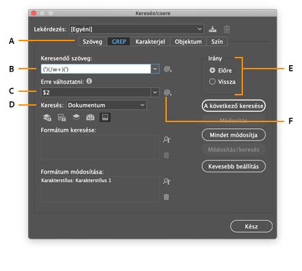 InDesign függőleges szöveg igazítási opciók