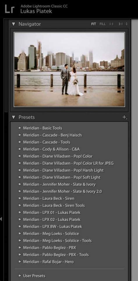 Lightroom Presets Folder Structure
