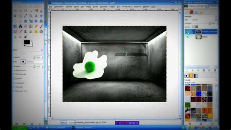 GIMP réteg és alfa csatorna panel