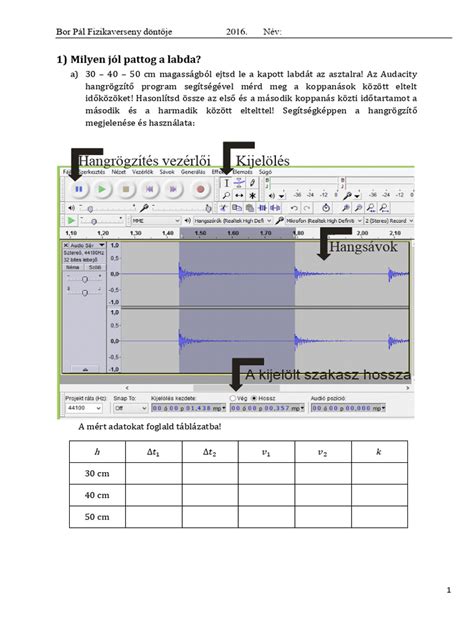A Görbevonalú Életlenítés vezérlői és segédvonalai