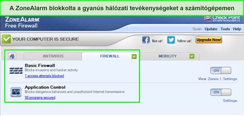 tűzfal beállításai