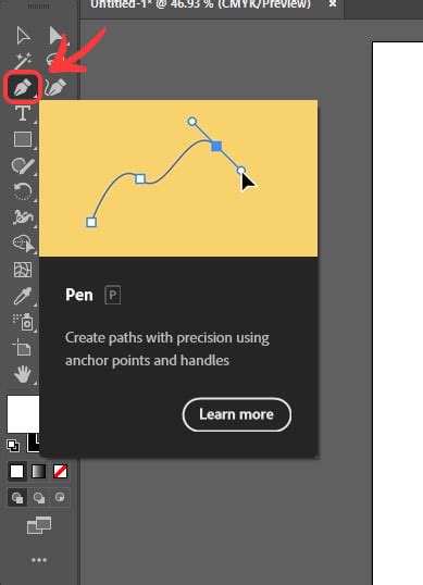 Adobe Illustrator Pen Tool használata