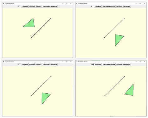 Objektum forgatása forgáspont körül