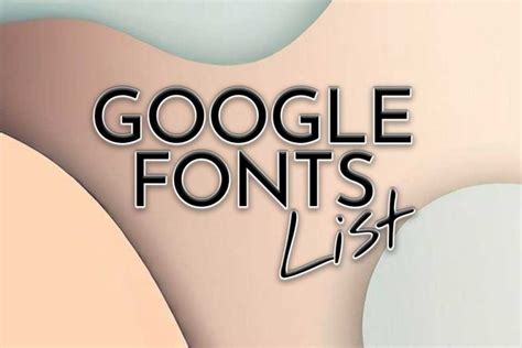 Google Fonts weboldal