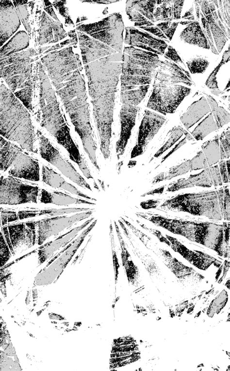 Szimulált törött üveg matrica