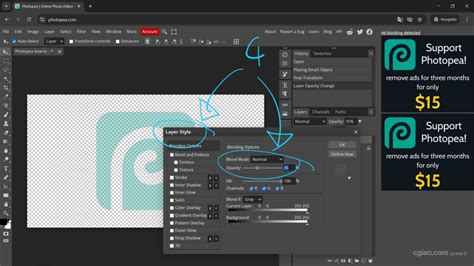 Photopea rasztermaszk használata