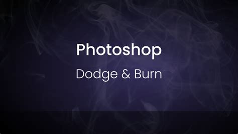 Dodge és Burn eszközök a Photoshop eszköztárában