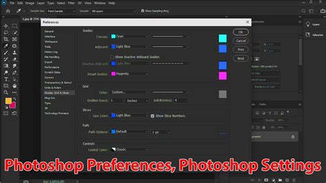 Adobe Photoshop Preferences ablak
