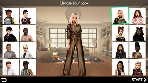 Avakin Life avatar készítő felület