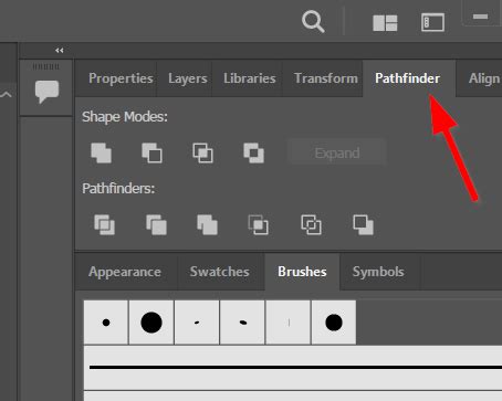 Adobe Illustrator Pathfinder panel