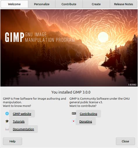 GIMP 3.0 felhasználói felület