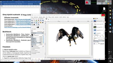 Különböző GIMP kijelölő eszközök