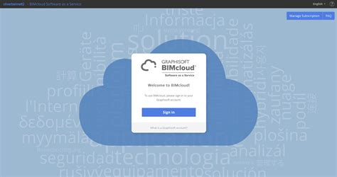 BIMcloud Manager felület