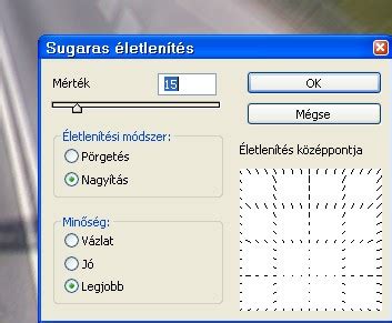 Photoshop háttér elmosás folyamat