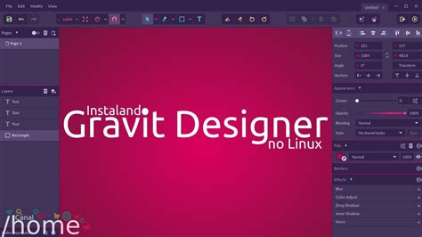 Gravit Designer felület