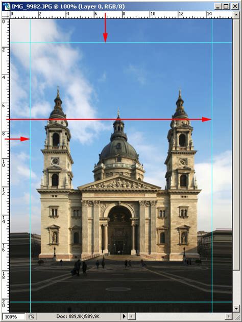 Perspektíva eszköz Photoshopban