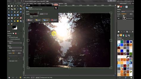 GIMP Scale Tool