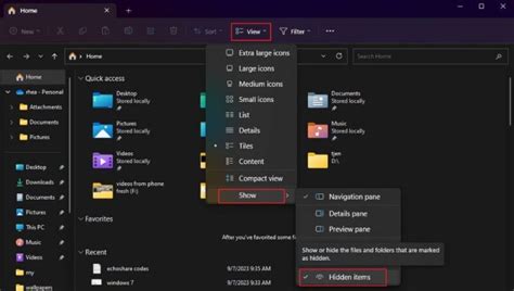 Windows Fájlkezelő beállításai a rejtett fájlok megjelenítéséhez